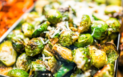 Garlic Lemon Roasted Brussels Sprouts